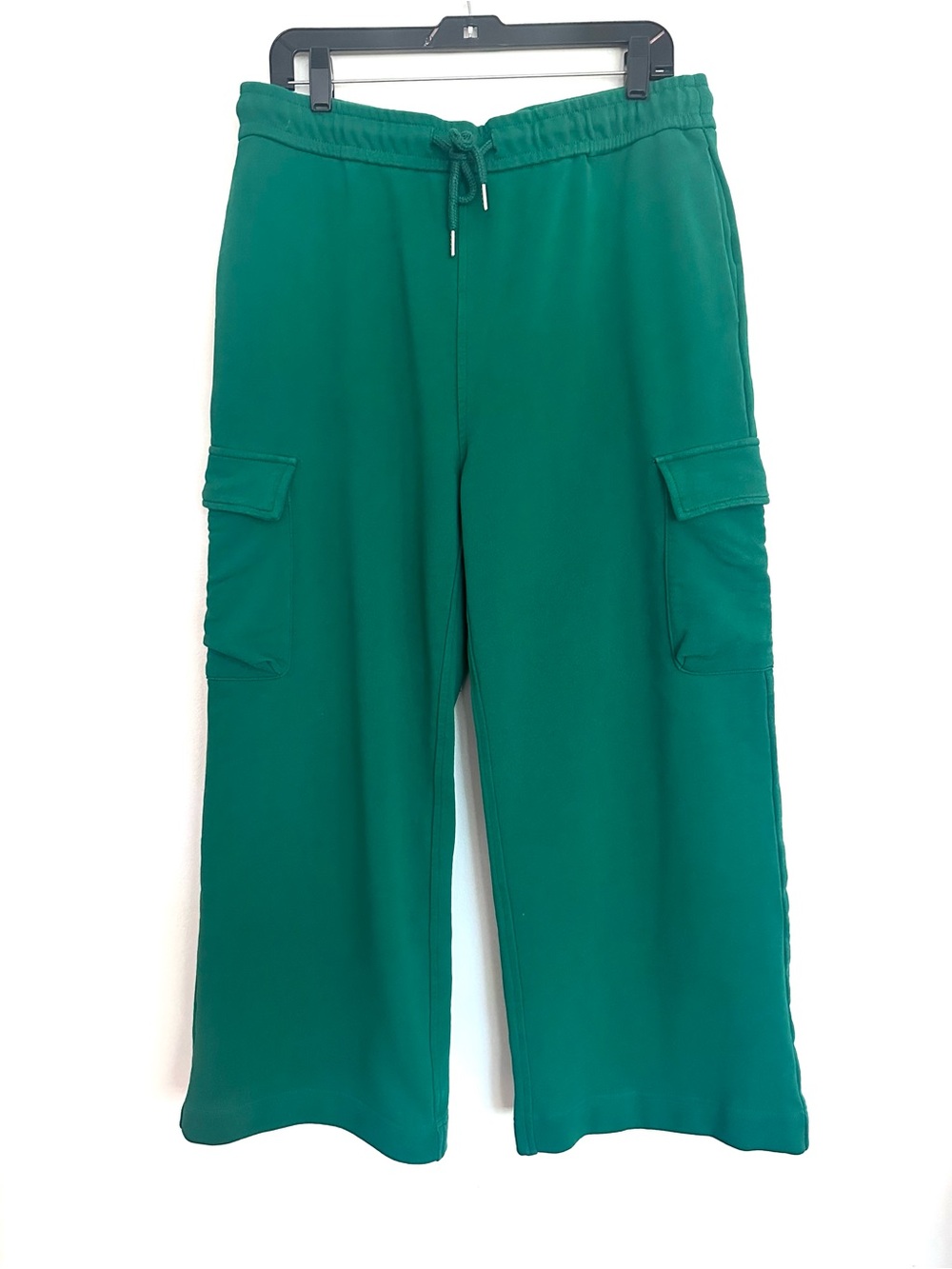 Risen Green Wide-Leg Cargo Ankle Length Jogger Pants Size XL